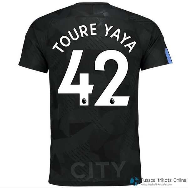 Manchester City Trikot Ausweich Toure Yaya 2017-18 Fussballtrikots Günstig